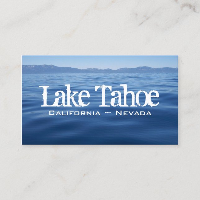 Carte De Visite Le lac Tahoe (Devant)