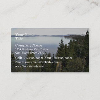 Carte De Visite Le lac Tahoe avec ses pins