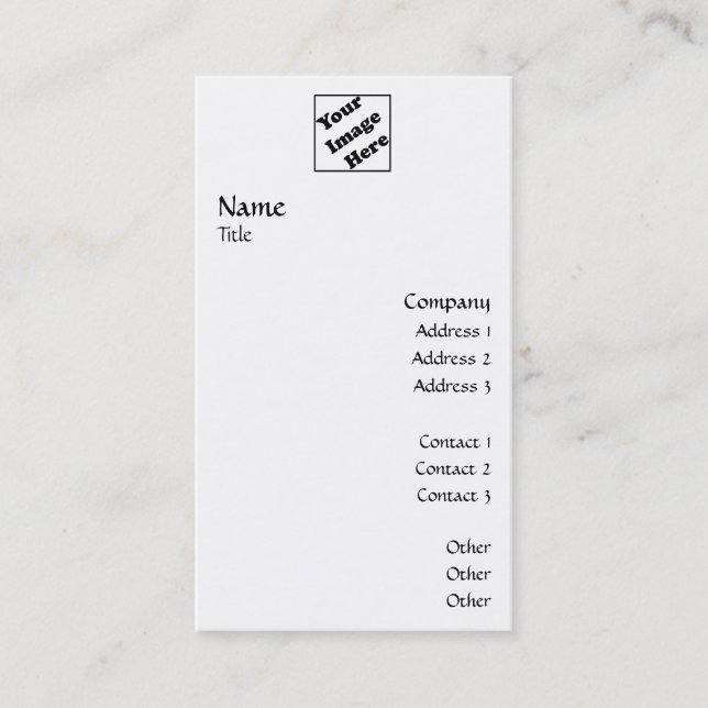 Carte De Visite Le logo vertical lissent 2 (Devant)