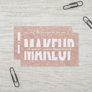 Carte De Visite Le maquilleur a coupé les parties scintillantes