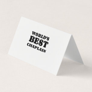 CARTE DE VISITE LE MEILLEUR CHAPLAIN DU MONDE