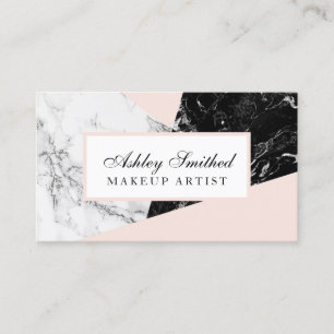 Carte De Visite le minimaliste moderne rougissent le maquillage