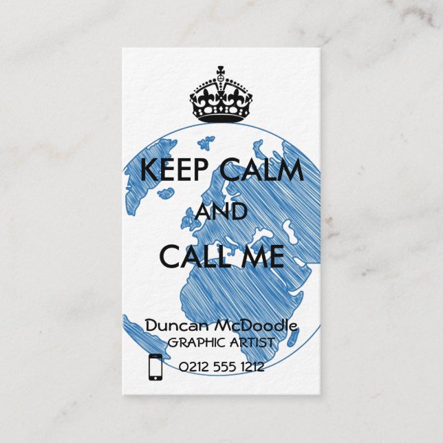 CARTE DE VISITE LE MONDE (Devant)