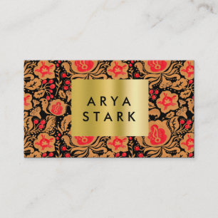 Carte De Visite Le motif de Khokhloma Kulture