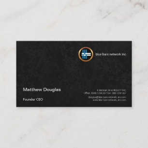 Carte De Visite Le noir exquis enduit le Président d'entreprise de
