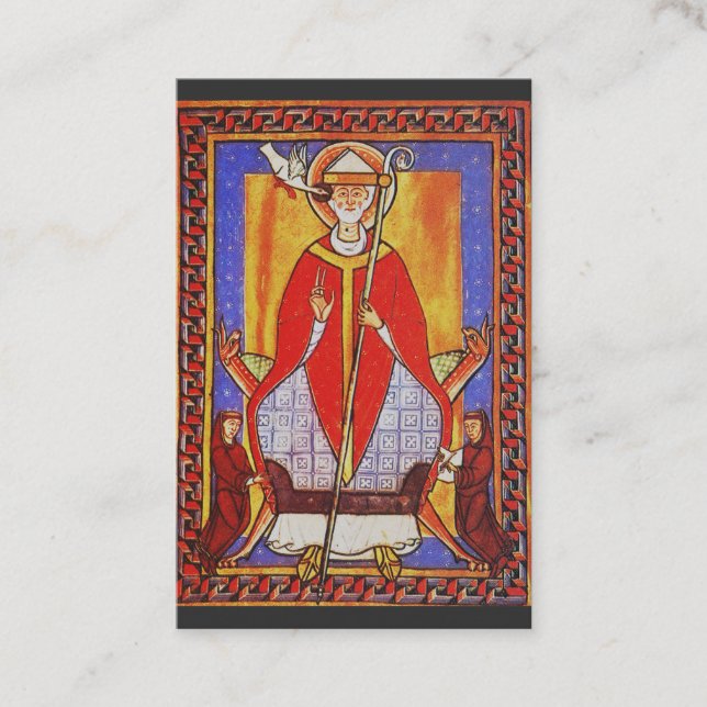 Carte De Visite Le Pape Saint Grégoire I. Dialogiste (Devant)