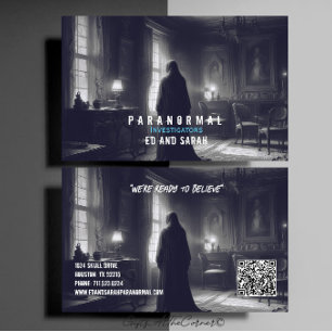 Carte De Visite Le Paranormal Enquêteur Haunted Ghost