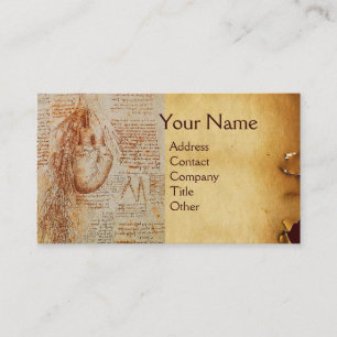 Carte De Visite Le Parchemin du Coeur et des Artères Bronchiques