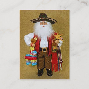 Carte De Visite Le père noël texan du sud-ouest mexicain