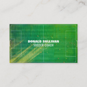 Carte De Visite Le Pitch, Le Joueur De Football/Entraîneur/Ref