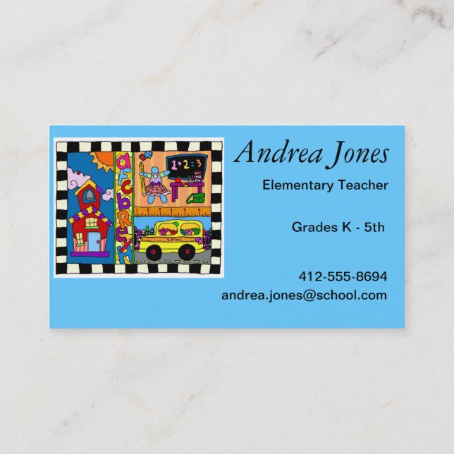 Carte De Visite Le professeur sait le meilleur (Dos)