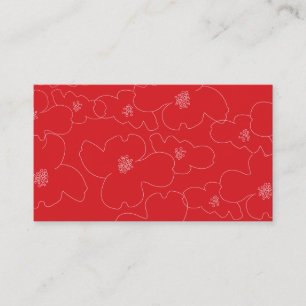 CARTE DE VISITE LE RÉSUMÉ SE DÉVELOPPE RED/WHITE