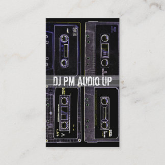 Carte De Visite Le rétro renvoi DJ d'enregistreur à cassettes