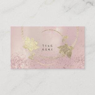 Carte De Visite Le rose rose d'or plus rusé rougissent les partie