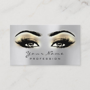 Carte De Visite Le sourcil de maquillage observe le SPA de bruns