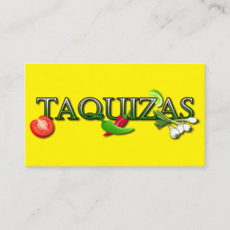 Carte De Visite Le stand de taco de Taquizas