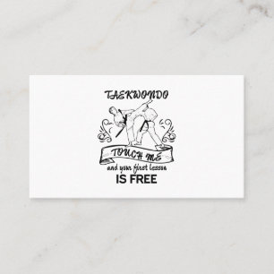 Carte De Visite Le Taekwondo me touchent et votre première leçon