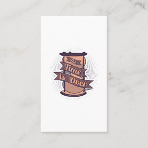 Carte De Visite le temps est écoulé