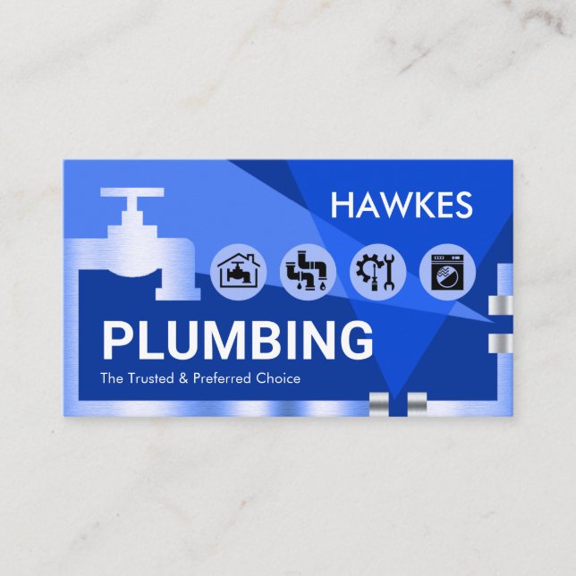 Carte De Visite Leaking Faucet Pipelines Plumber Pipes (Devant)