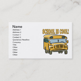 Carte De Visite L'école est fraîche