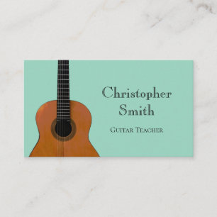 Carte De Visite Leçons de guitare aux instruments de musique Turqu
