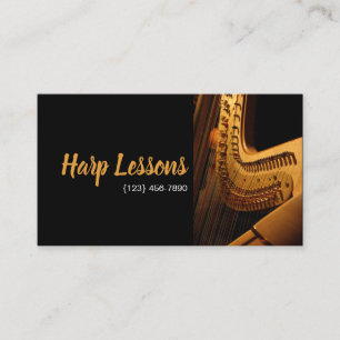 Carte de visite leçons de harpe musique