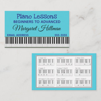 Carte De Visite Leçons de piano