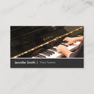 Carte De Visite Leçons de piano pour enfants - Enseignant de piano
