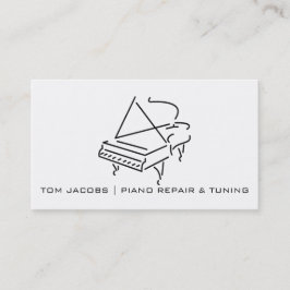 Carte De Visite Leçons de piano, réglage et réparation de piano