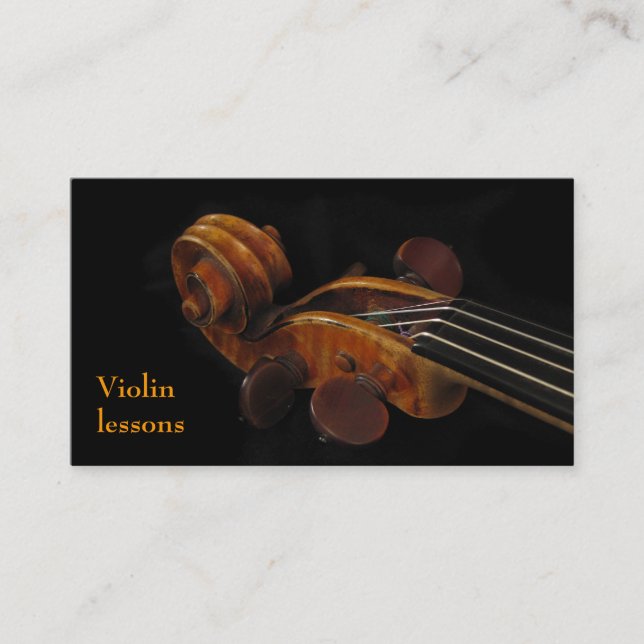 Carte De Visite Leçons de violon (Devant)