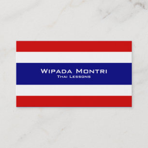 Carte De Visite Leçons thaïlandaises/professeur siamois