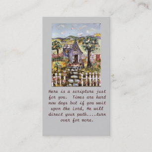 Carte De Visite L'écriture sainte carde l'aide