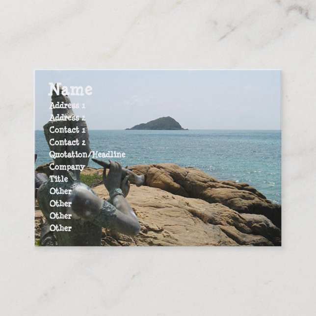 Carte De Visite Légende de Sudsakorn ... Sattahip, Thaïlande (Devant)