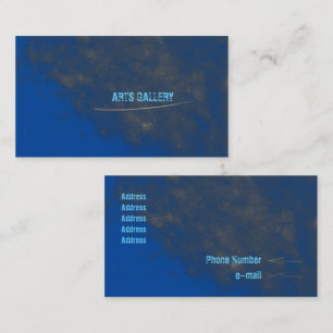 Carte De Visite Léger Bleu Grunge
