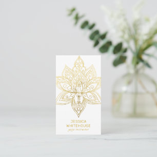 Carte de visite léger élégant à fleurs de Lotu