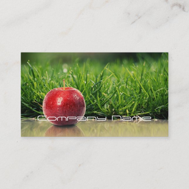 Carte De Visite Légumes fruits/vie saine/carte végétarienne (Devant)