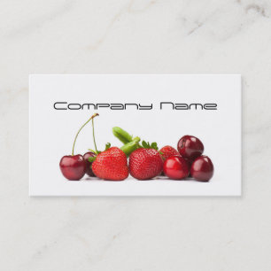 Carte De Visite Légumes fruits/vie saine/carte végétarienne