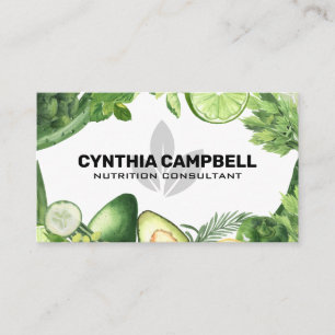 Carte De Visite Légumes   Nutritionniste