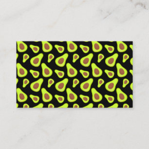 Carte De Visite Légumes végétaux verts Avocados Cuisine saine