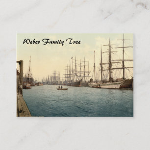 Carte De Visite L'Elbe, Hambourg, Allemagne