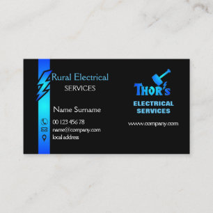 Carte De Visite L'électricité, électriciens ruraux de maison