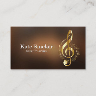 Carte De Visite L'Élégant Enseignant De La Musique Piano Keys Mu