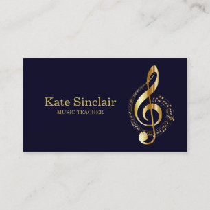 Carte De Visite L'Élégant Enseignant De La Musique Piano Keys Mu