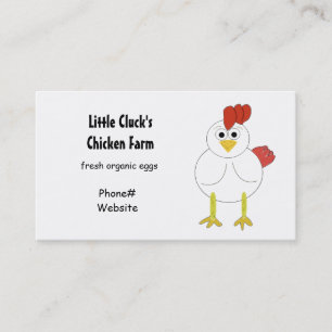 Carte De Visite L'élevage du poulet