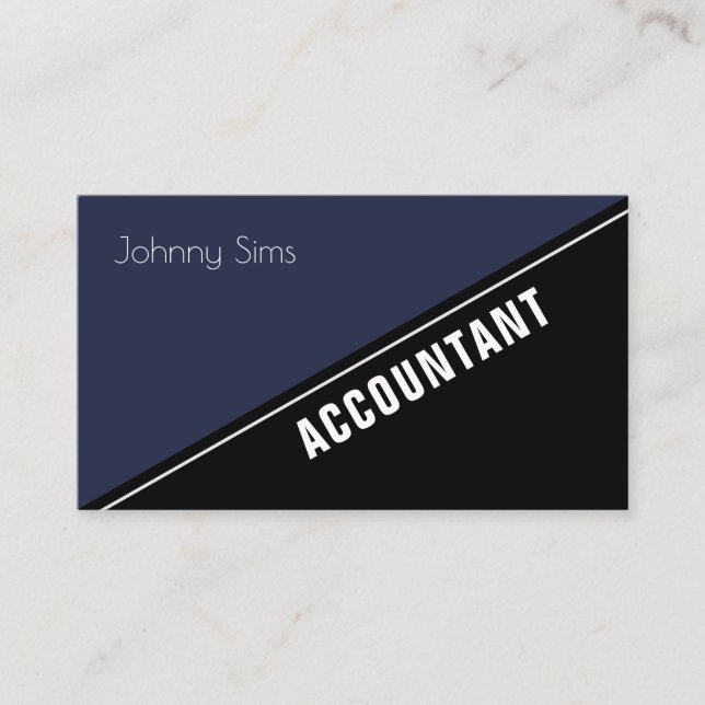 Carte De Visite L'élite moderne tiennent la fente de diagonale (Devant)