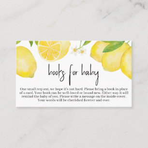 Carte De Visite Lemon Baby Shower Books for Baby