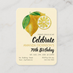 Carte De Visite Lemons, Lemonade et beaucoup de billets de cadeaux