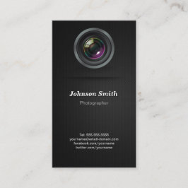 Carte De Visite Lens de caméra - Montrez votre meilleure photo sur