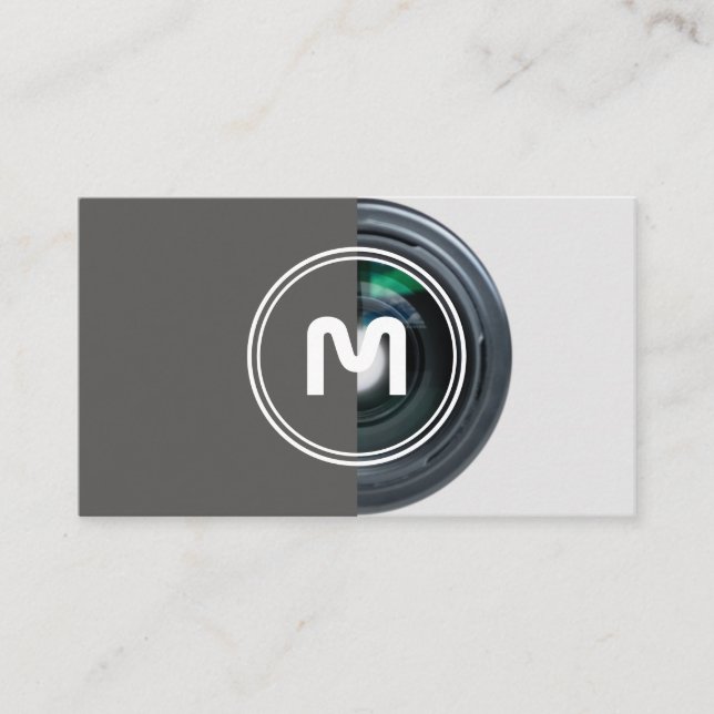 Carte De Visite Lentilles de caméra reflex pour photographes Vidéo (Devant)