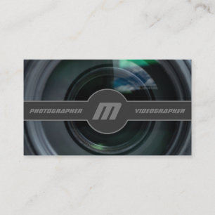 Carte De Visite Lentilles de caméra reflex pour photographes Vidéo